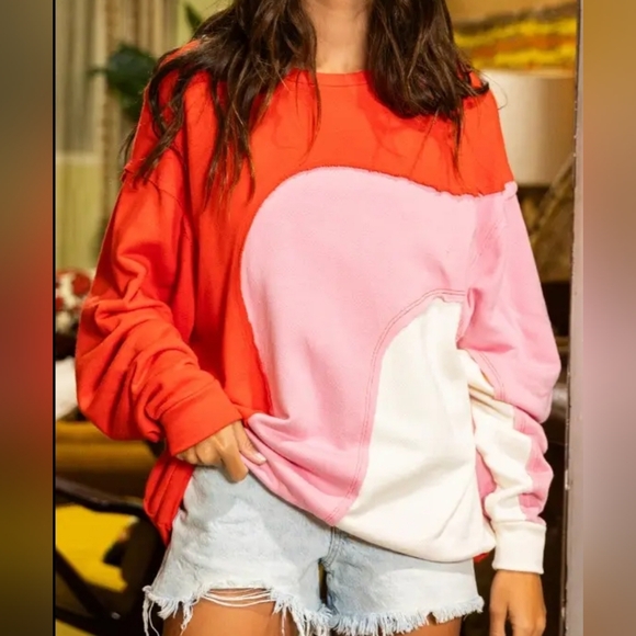 Candyland Crew neck oversized fit French Terry Sweatshirt Small,Med Large NWT$98 - Picture 3 of 5